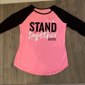 Girls Long sleeve Justice shirt